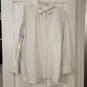 Oversized Calvin Klein White button Down Shirt XXL